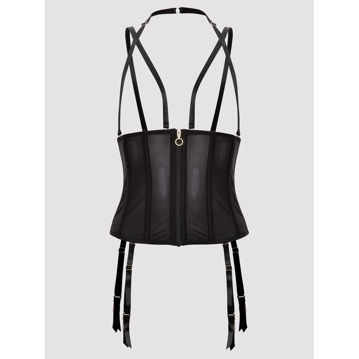 Lovehoney Plus Size Secret Silhouette Black Steel-Boned Waspie - 3X / 4X - Black