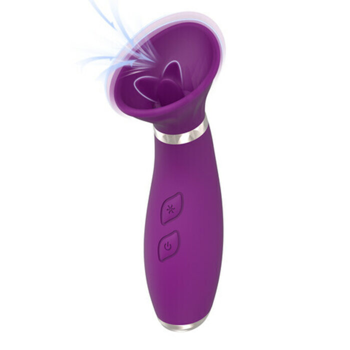 Flexible Tongue Licking  Sucking Clit Vibrator Nipple Toys