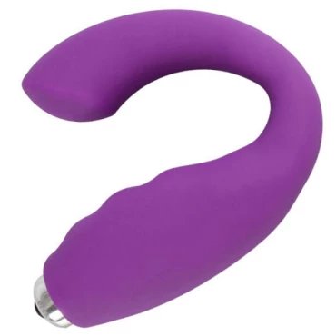 Roll-Up Purple Silicone G-Spot & Clitoral Vibrator