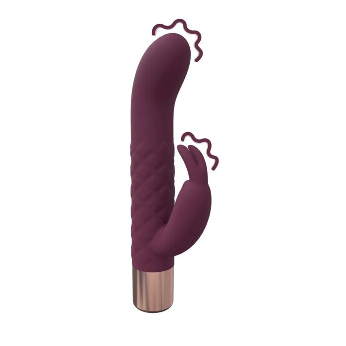 Mini Rabbit Vibrator - Burgundy