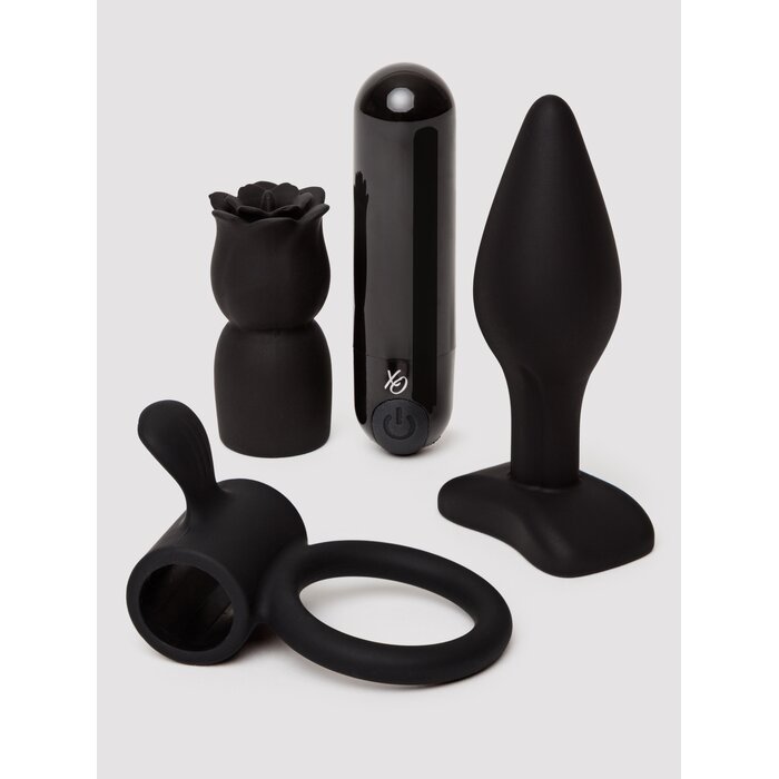 Pleasure Allure Couples Sex Toy Kit (4 Piece) - Black