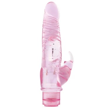 Jelly Jubilee Pink Rabbit Vibrator - 9 Inch