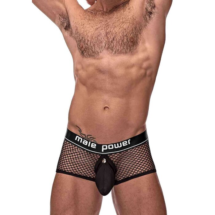 Cock Pit Net Mini Cock Ring Short - Black - Medium