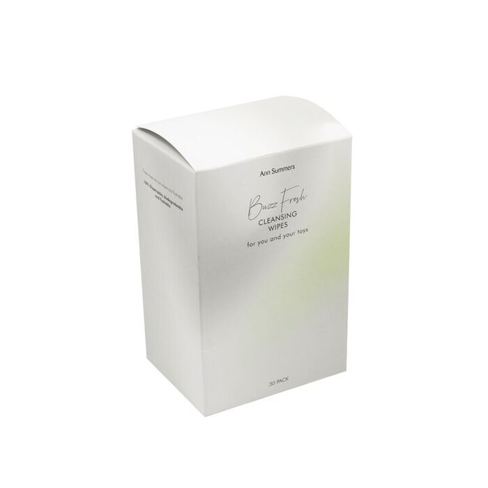 Ann Summers Buzz Fresh Biodegradable Sex Toy Cleaning Wipes - Pack of 30