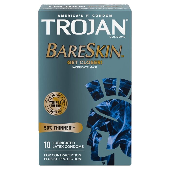 Trojan Sensitivity Bareskin Condoms - 10 Pack