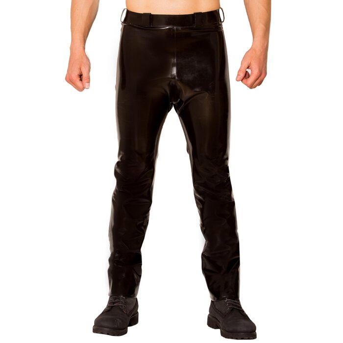 Black Simple Latex Jeans