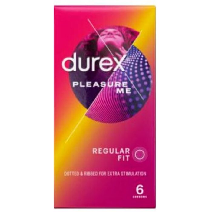 Durex Pleasure Me Condoms 6 Pack – Ribbed & Dotted Condoms UK