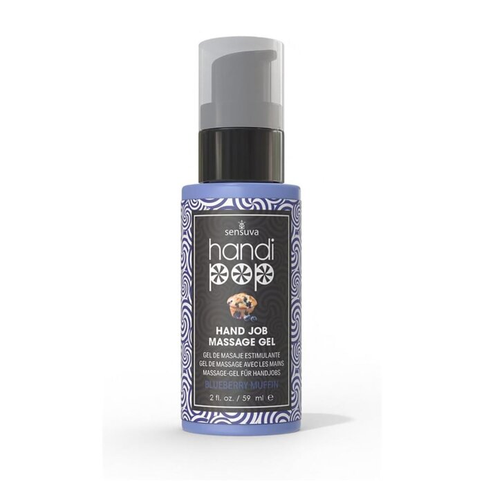 HandiPop Edible Handjob Massage Gel - Blueberry Muffin - 2 oz.