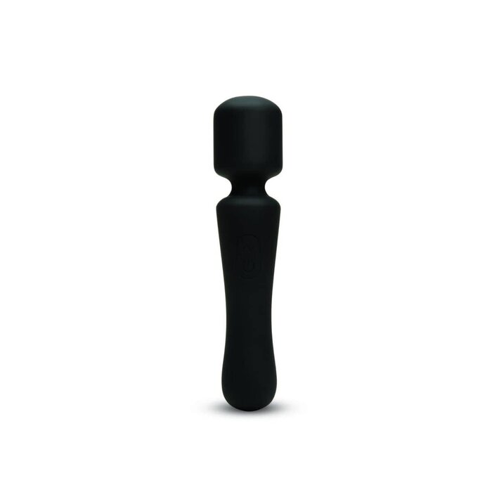Me You Us Wand Vibrator Black - Multiple Vibration Modes, Body-Safe Silicone