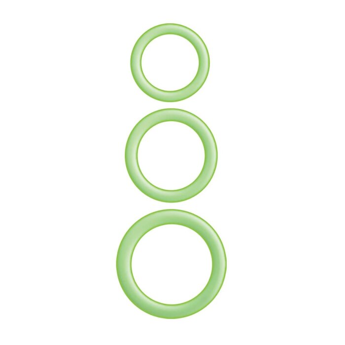 Enhancer Silicone Glow Rings - Green
