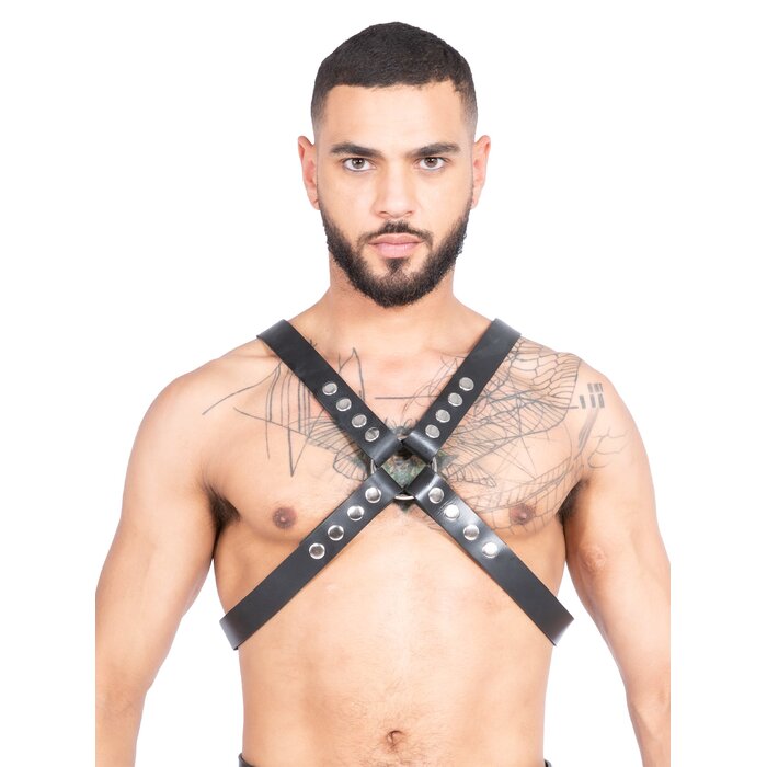 Men`s Leather Chest Harness