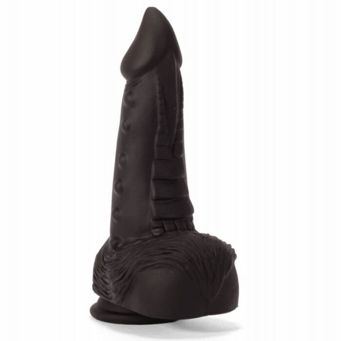 Huge Black Monster Tentacle Dildo: Girthy Silicone Anal Toy, 8.5 Inches