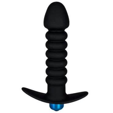Wingman Ribbed Vibrating Butt Plug - 5.5 Inch