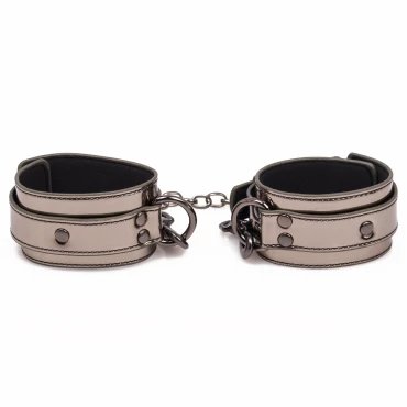 Shadow Grip Gunmetal Ankle Cuffs