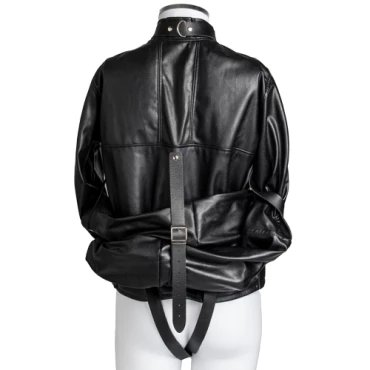 Locked Down Faux Leather Straitjacket