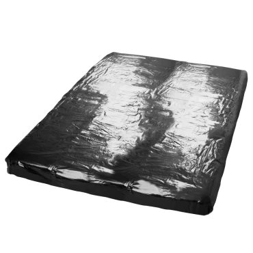 Black PVC Flat Bed Sheet - Double Bed Size