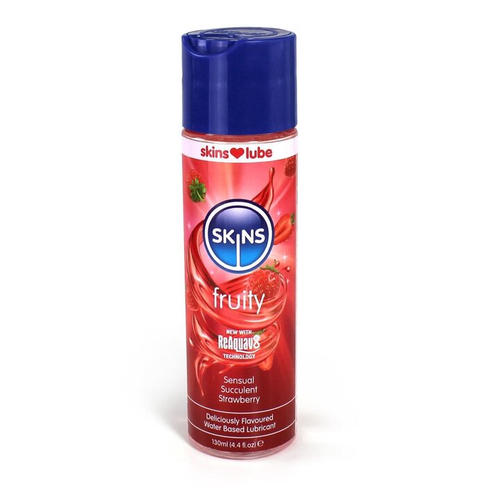 Skins Strawberry Water Based Lubricant 4.4 fl oz (130ml): Deliciously Playful Flavoured Lubricant