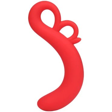 Red Shooter Silicone Dildo Massager - 5.4 Inch