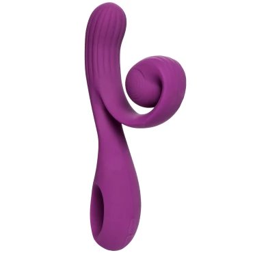 Treble Cleft Purple Silicone Rabbit Vibrator