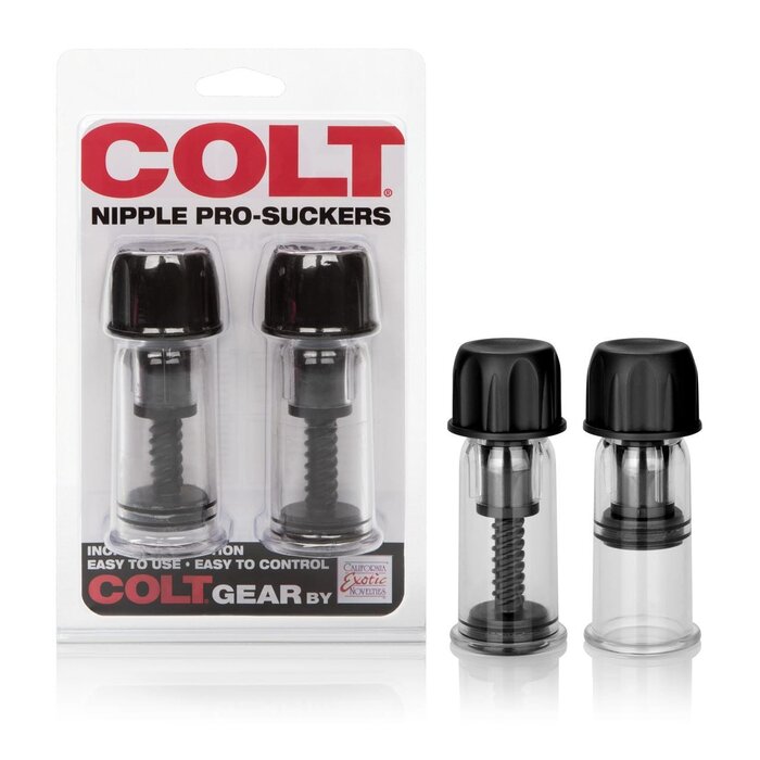 COLT Nipple Pro Suckers Black – Adjustable Silicone Clamps UK