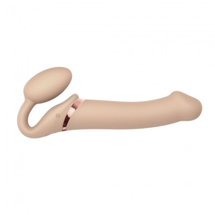 Vibrating Strap On Flesh Large