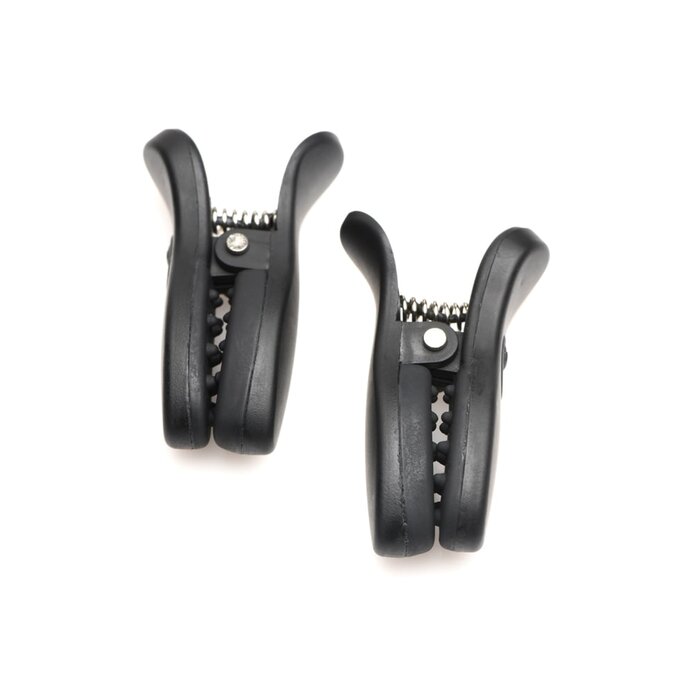 Dark Grip Vibrating Nipple Clamps