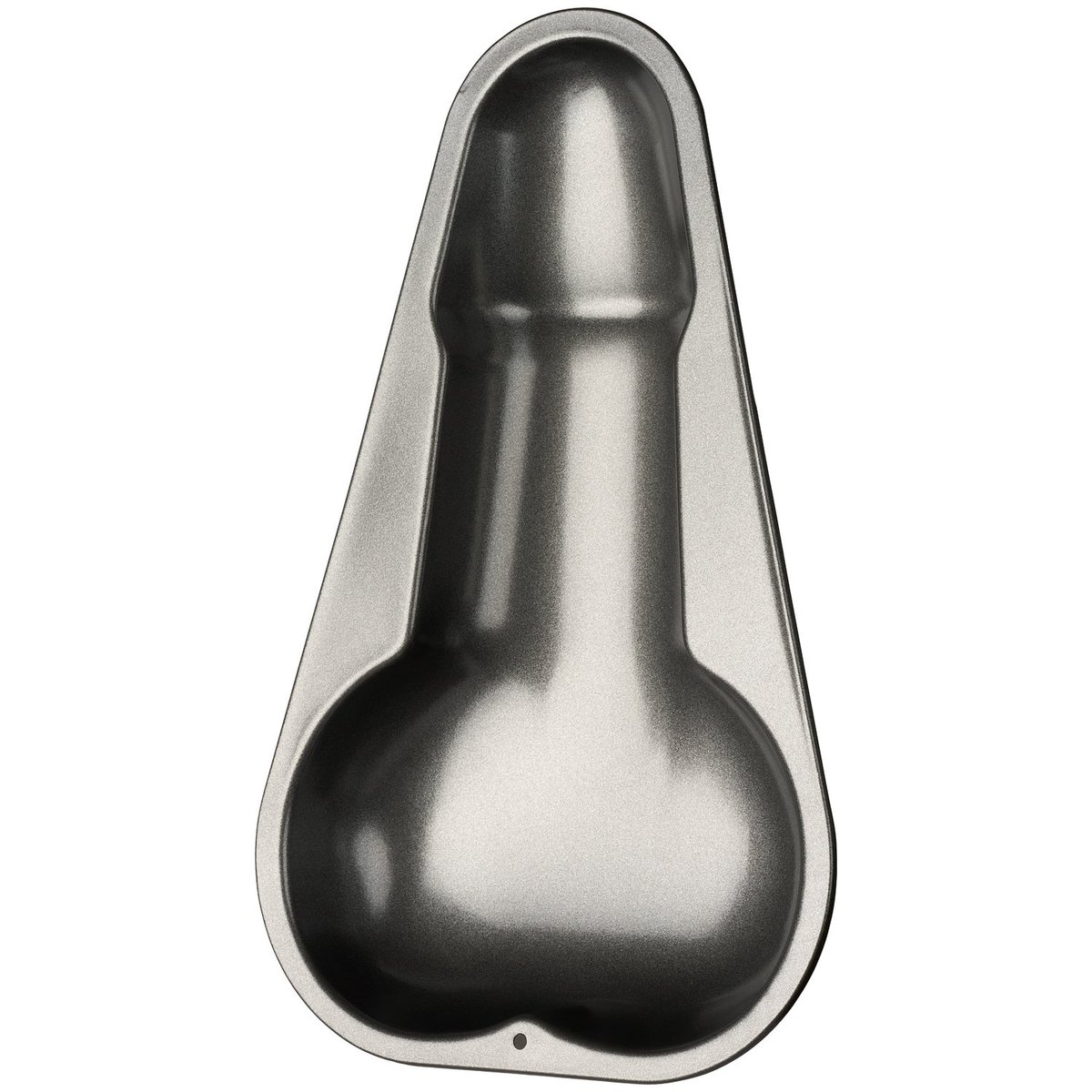 Penis Shaped Baking Tin - Silver