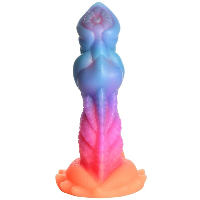 Creature Cocks Aqua Cock Glow In The Dark Silicone Dildo - Fantasy Dildo