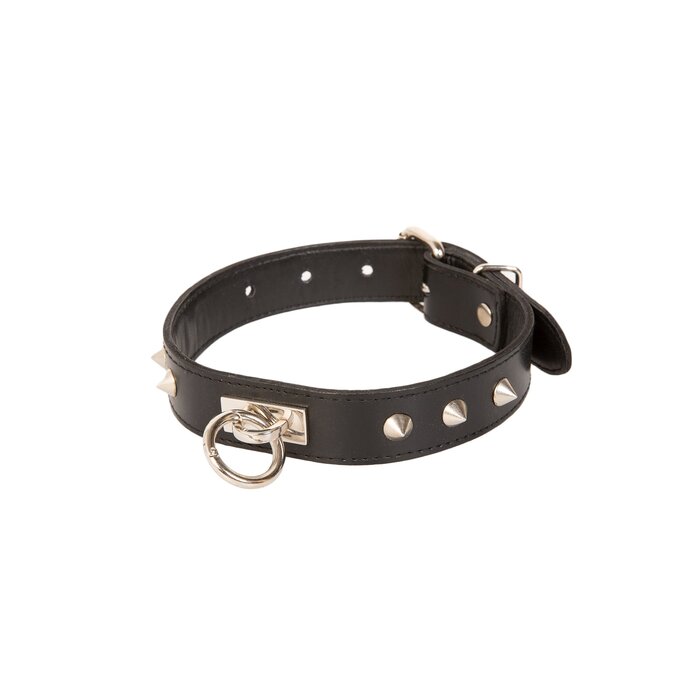 O-Ring Studded Collar Black