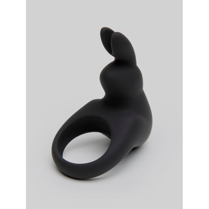 Happy Rabbit Rechargeable Rabbit Cock Ring - Black