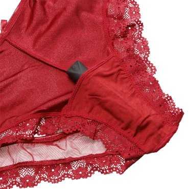 Sugar & Spice 10-Speed Remote Control Vibrating Red Lace Knickers - L/XL