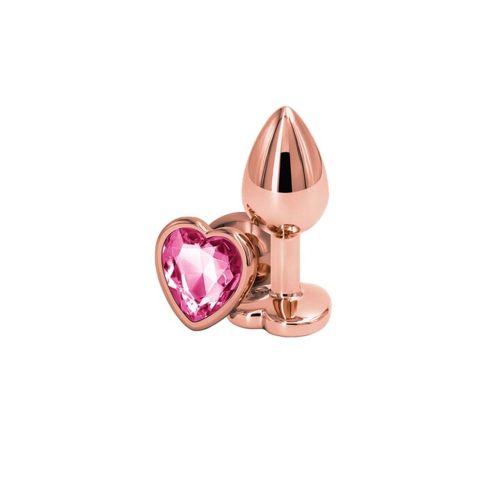 Rear Assets - Rose Gold Heart - Small - Pink