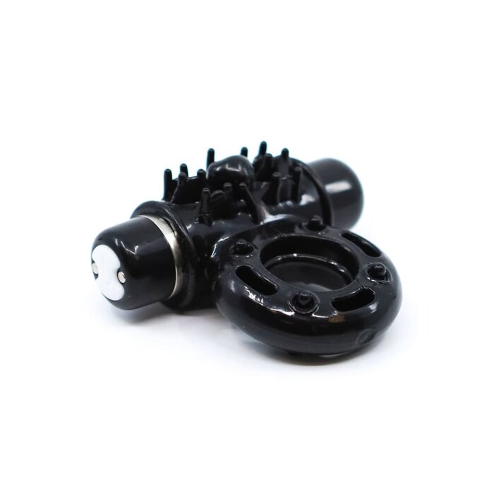 Nu Sensuelle 7-Function Rechargeable Bullet Ring - Black