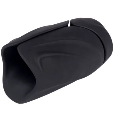 Master-Flex Black Silicone Powerful Vibrating Masturbator