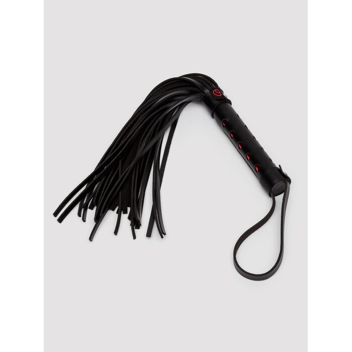 Bondage Boutique Heart Flogger - Black