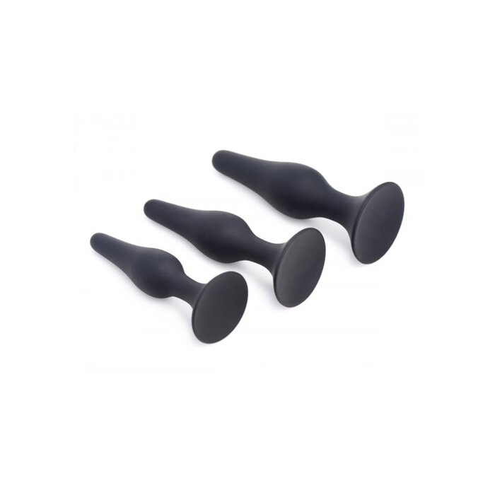 Triple Spire Tapered Silicone Anal Trainer Set