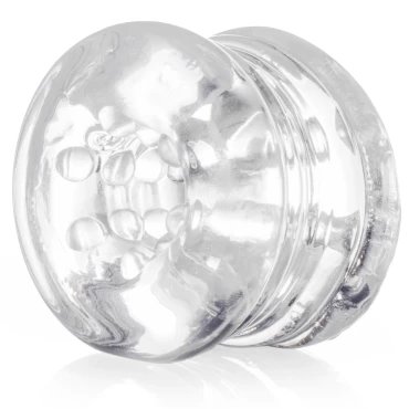 Sucking Sidekick Clear Textured Masturbator - 1.25 inch