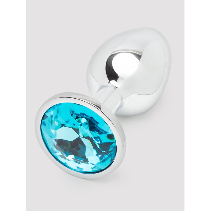 Lovehoney Silver Jewelled Aluminium Beginner's Butt Plug 2.5 Inch - Silver