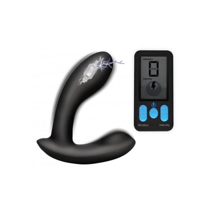 E-Stim Pro Silicone Prostate Vibe with Remote
