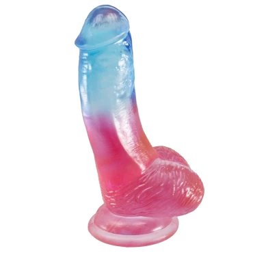 Iced Out Ballsy Suction Cup Dildo - 6 Inch