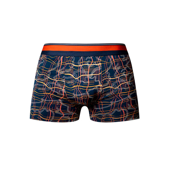 Soo Cumfy Navy Marble Boxer Brief - Small