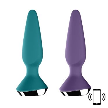 Satisfyer Plug-ilicious 1 App Controlled Rechargeable Butt Plug - GREEN