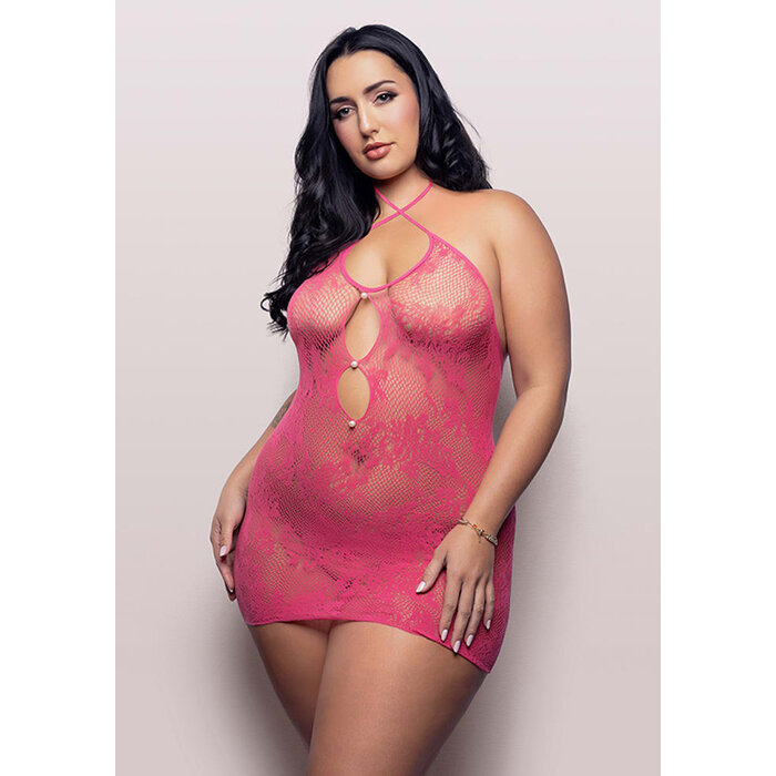 Call Me Baby Criss-Cross Halter Dress - Queen Size