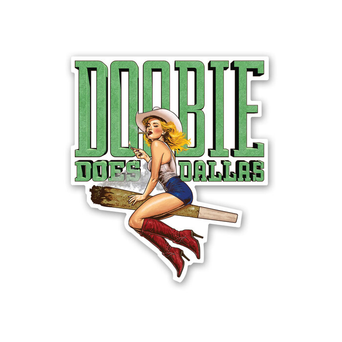 Doobie Does Dallas Sticker