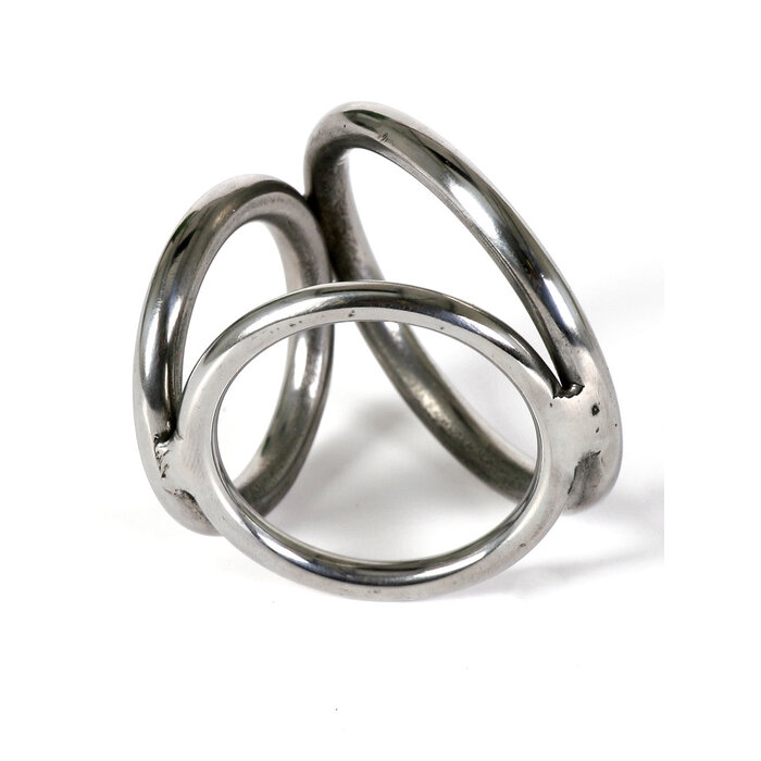 Metal Cock & Ball Triple Ring