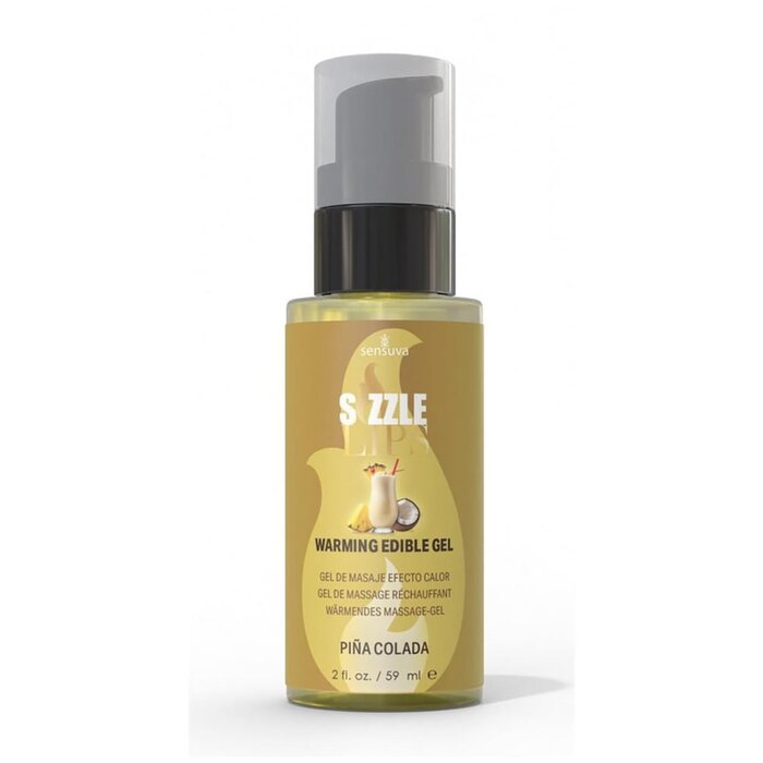 Sizzle Lips Edible Warming Gel - Pina Colada - 2 oz.