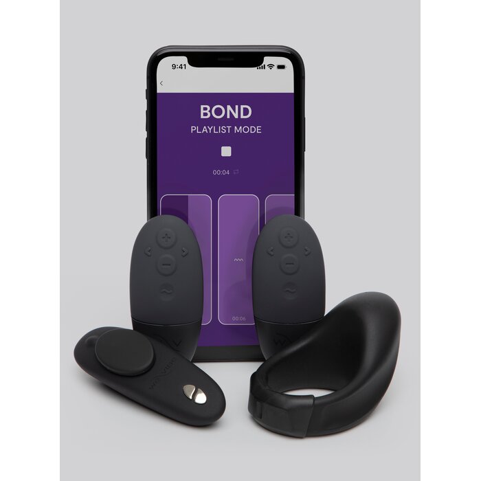 We-Vibe Tease Us Bond and Moxie Vibrating Cock Ring and Knicker Vibrator Set - Black
