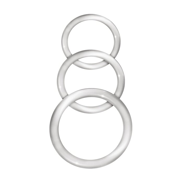Enhancer Silicone Cock Rings - Clear