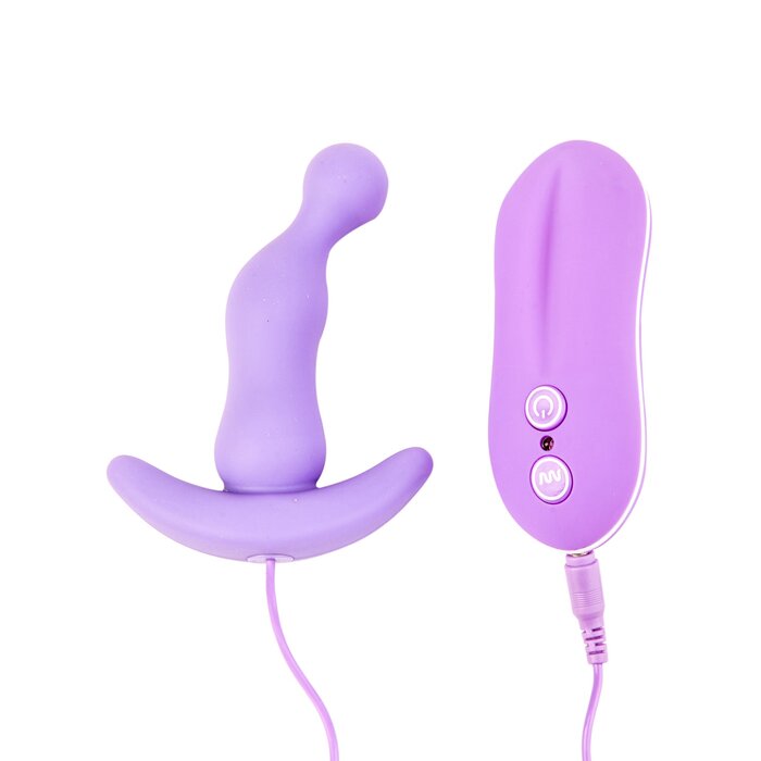 Love Balls Purple Vibrating Butt Plug