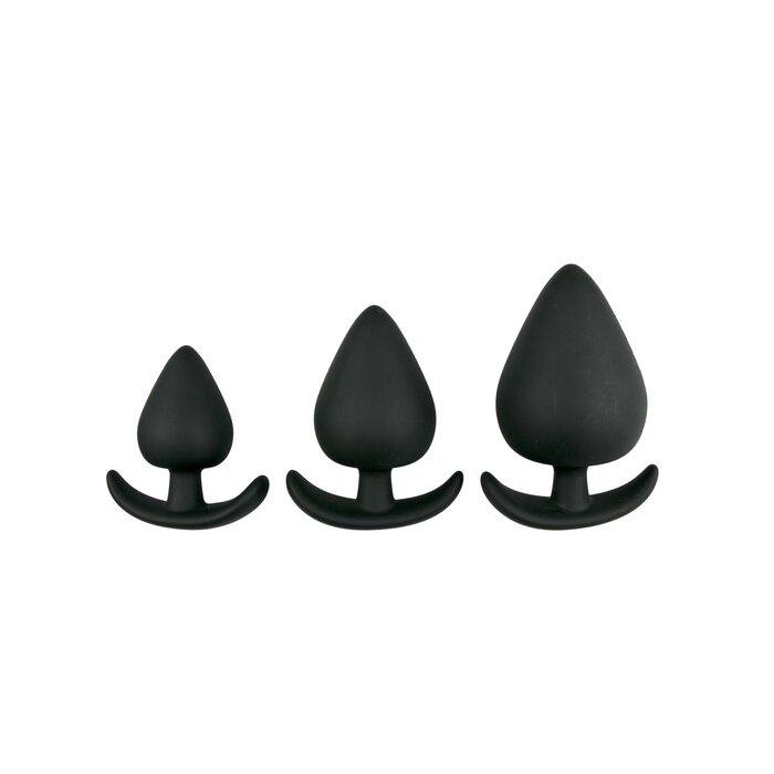 Black Anchor Buttplug Set